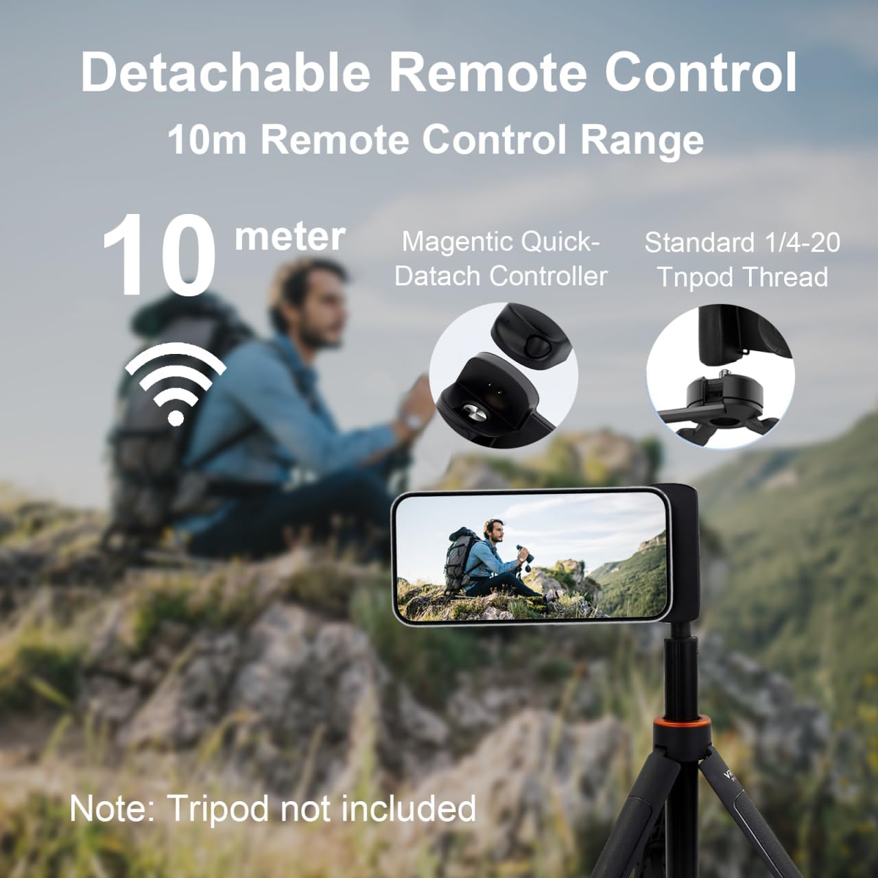 Magnetic Phone Camera Grip with Fill Light & Remote: Stable Shooting Holder for iPhone/Android – Ideal for Vlog, Selfie & Photography - Image 7