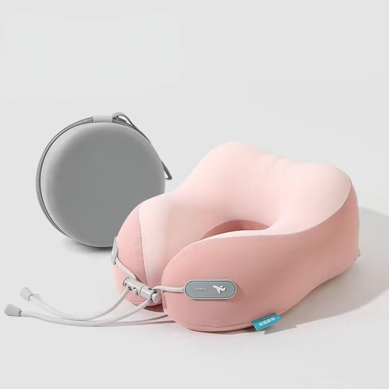 Cooling Memory Foam Neck Pillow for Travel-U-Shaped Ergonomic Travel Pillow for Adults,Flight Neck Pillow with Portable Case,Breathable Ice Silk Cover,Slow Rebound Support for Airplane,Car - Image 8