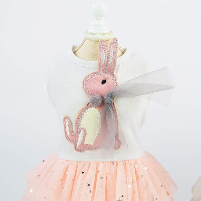 pet products Small Dog Dress Female Tiny Puppy Clothes Girl Tutu for Dogs Dresses Harness Birthday Apparel（Chest circumference42cm, back length30cm, neck circumference29cm） - Image 5