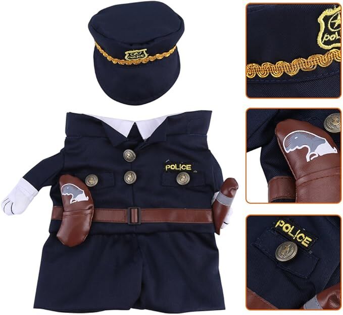 pet products Pet Cosplay Outfit, Funny Dog Cat Party Costume Puppy Uniform Pet Cosplay Clothes for Halloween Christmas Theme Party - Image 4