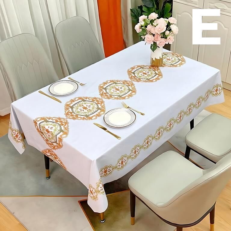 Waterproof Oilproof Washable Heat-Resistant PVC Tablecloth - 5 Patterns & Sizes for Home, Restaurant & Picnic Dining（A,200*138） - Image 5