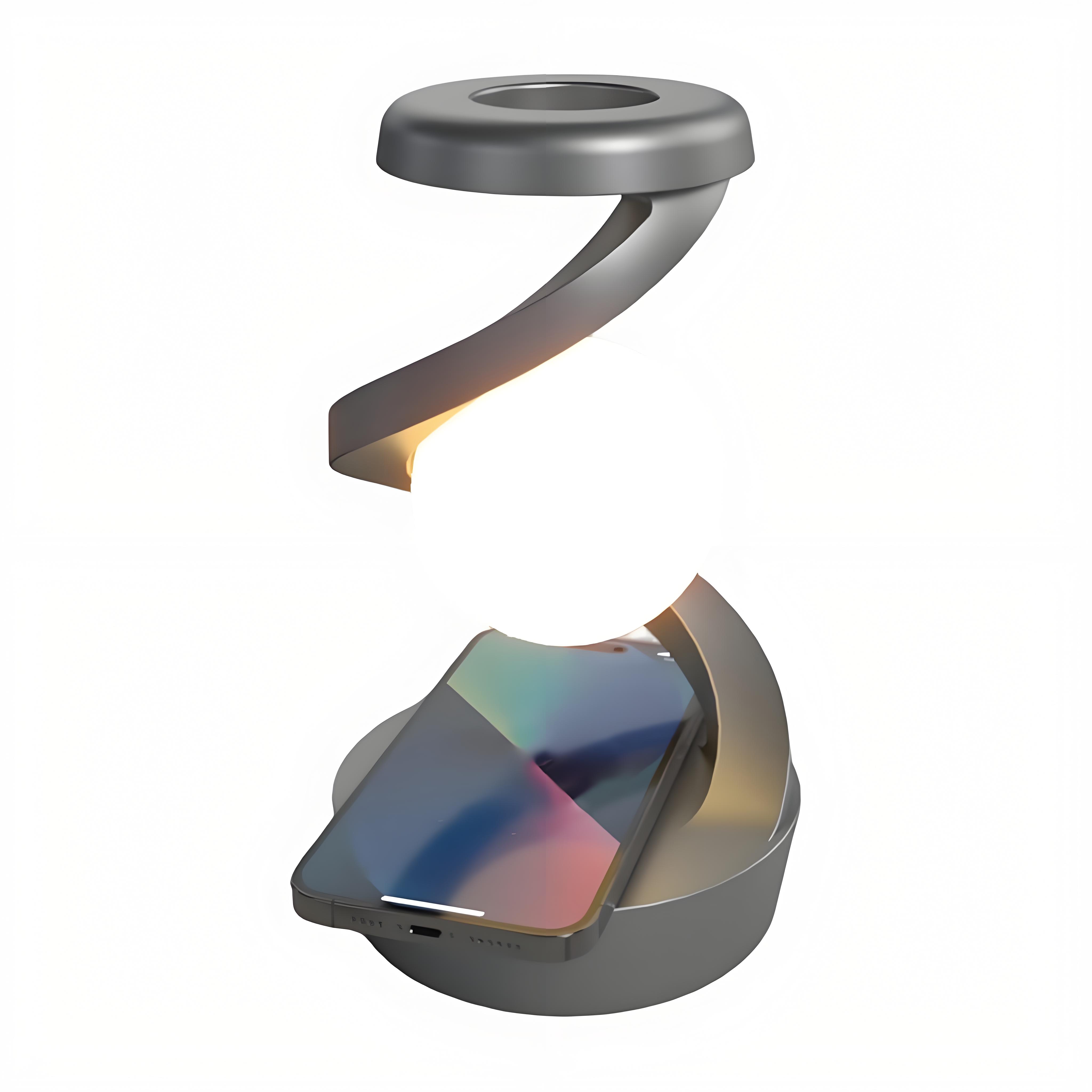 Rotating Levitating Night Light with RGB Colors & Wireless Charging: 1-Second Palm-Activated Spin, Motion-Sensing – Futuristic Lighting for Australian Bedrooms & Offices - Image 1