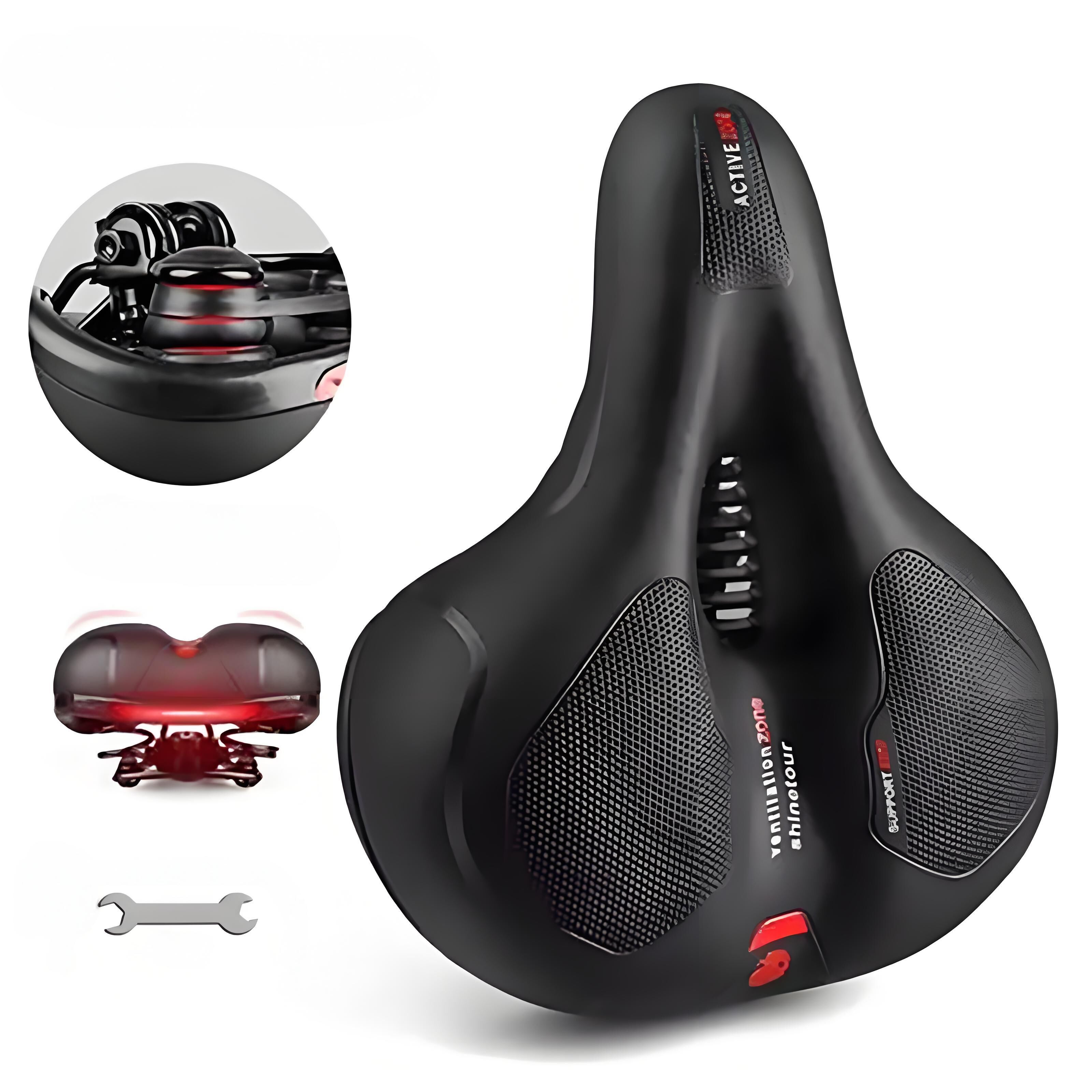 Silicone Bike Saddle with Hollow Ventilation: 21×25×11cm, 680g, Comfort & Shock Absorption for Aussie Cyclists - Image 1