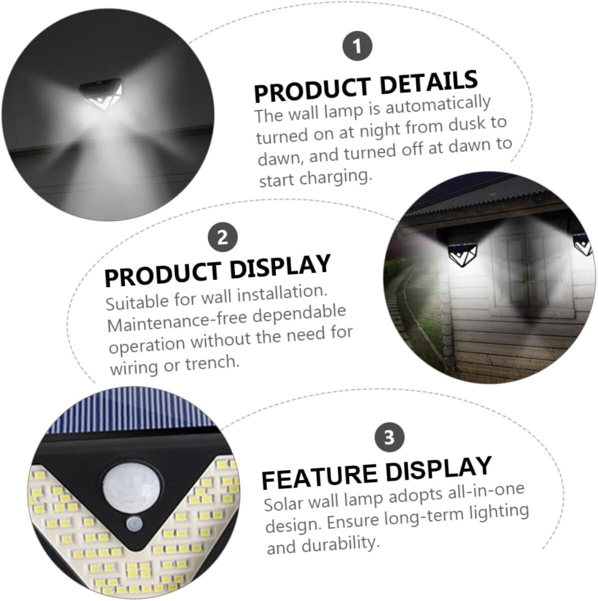 2-Pack Solar LED Motion Sensor Wall Light: Dusk-to-Dawn Outdoor Lighting for Aussie Gardens, Fences & Patios - Image 7