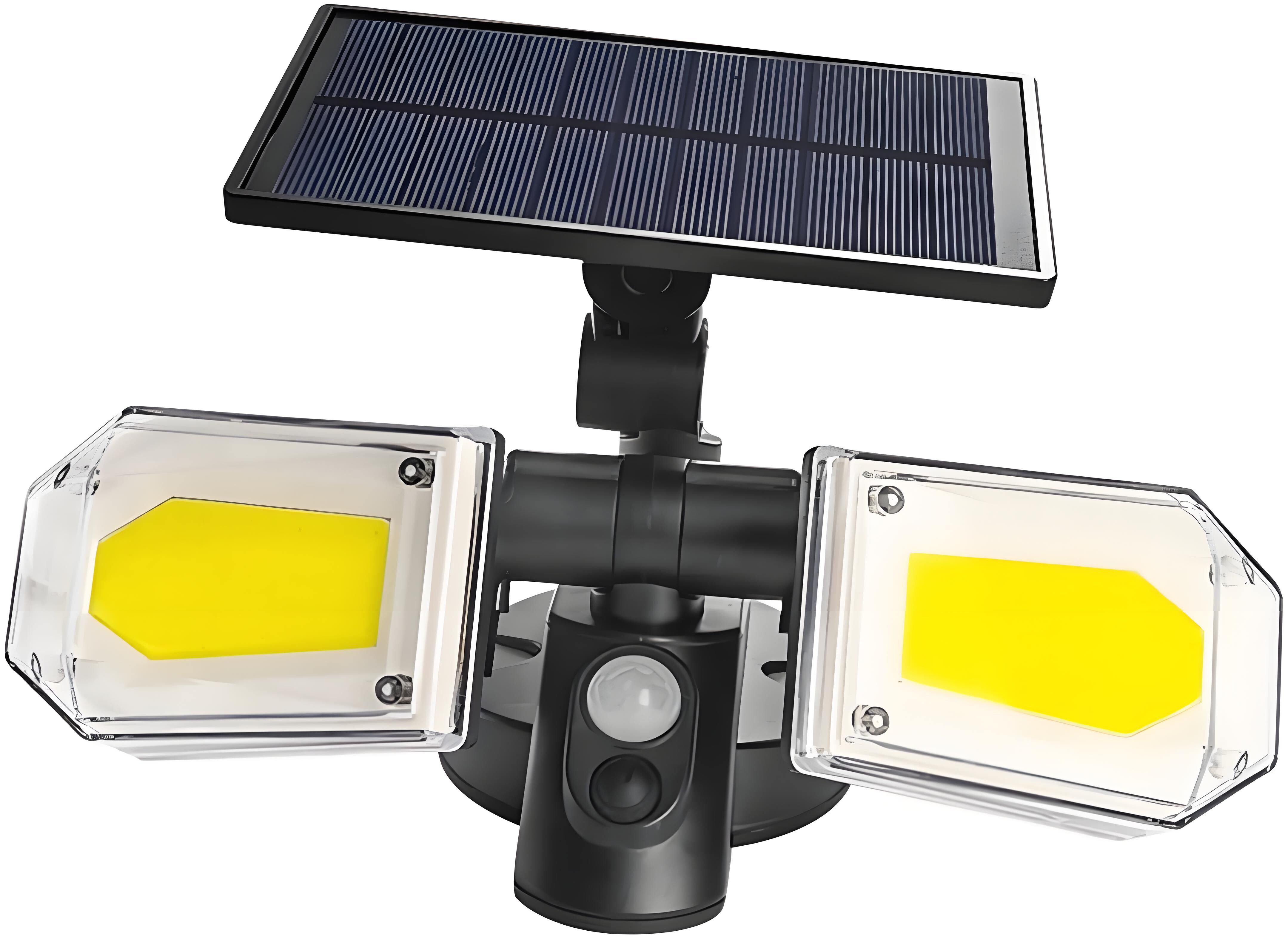2-Pack Solar Motion Sensor Wall Lights: Double-Head Adjustable Cob LED Outdoor Lights for Garden, Patio & Pathway - Image 1