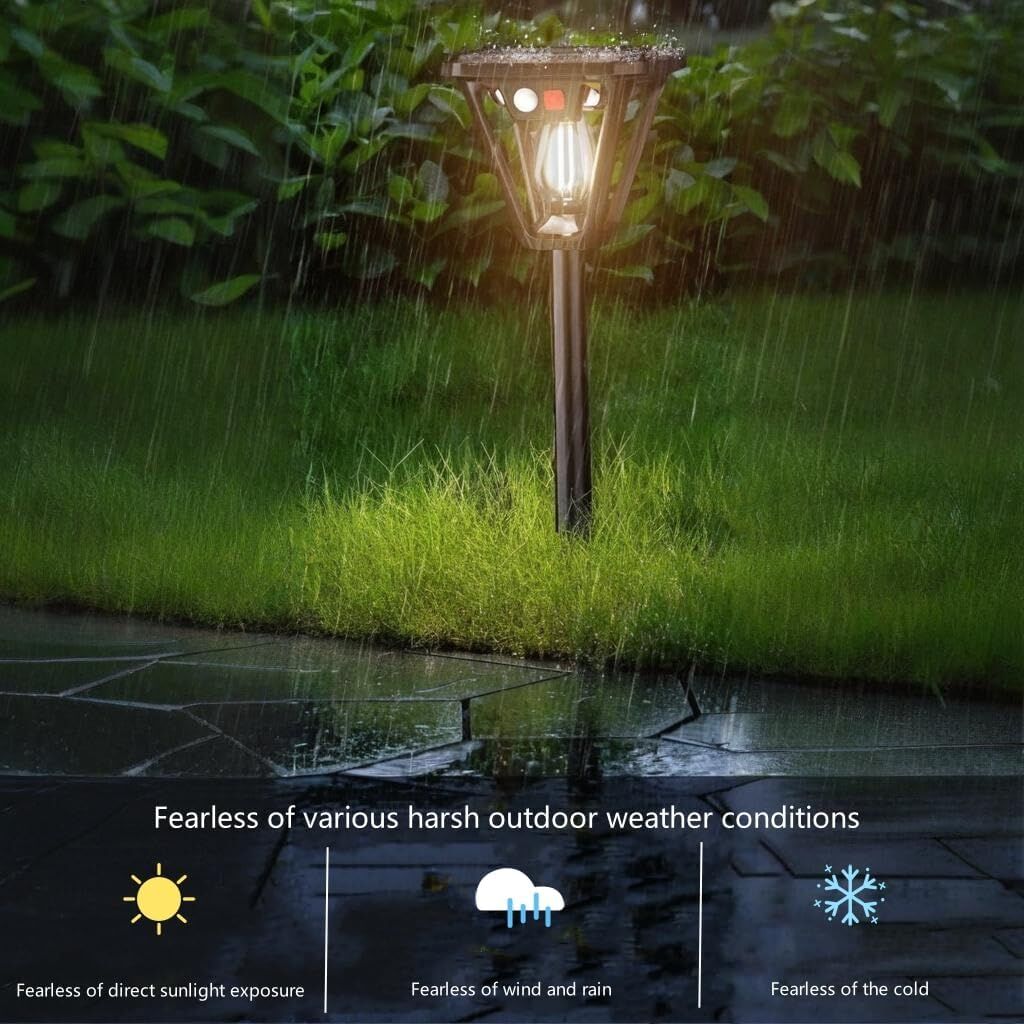 Solar Motion Sensor Wall Lights (4-Pack): 3-Mode Dusk-to-Dawn Waterproof for Patio, Garage & Garden Lighting - Image 3