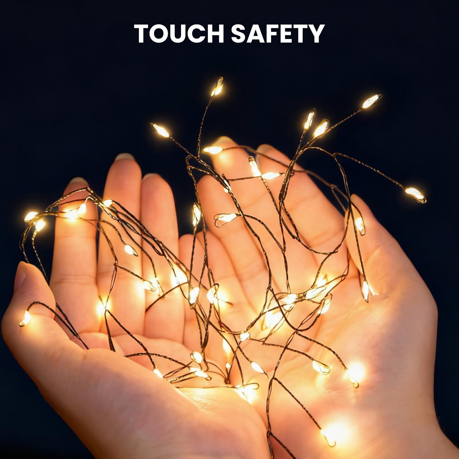 900 LED Warm White USB Fairy String Lights with Remote, 30m Black Wire, IP44 Waterproof 8-Mode Twinkle Lights with Timer for Christmas Bedroom Wreath Decor - Image 4