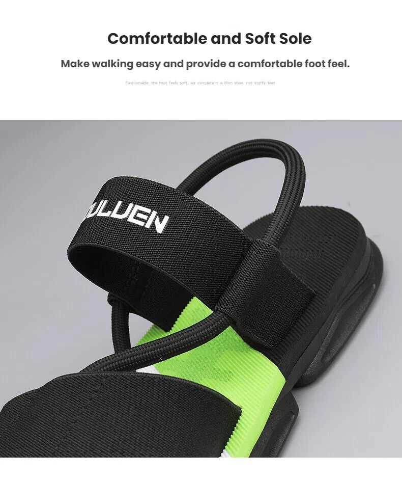 Men's 3-Color Convertible Sandals & Slippers, Outdoor Non-Slip EVA Thick-Sole Beach Shoes for Dual Wear(dark blue-42) - Image 7