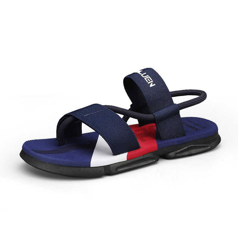 Men's 3-Color Convertible Sandals & Slippers, Outdoor Non-Slip EVA Thick-Sole Beach Shoes for Dual Wear(dark blue-44) - Image 1