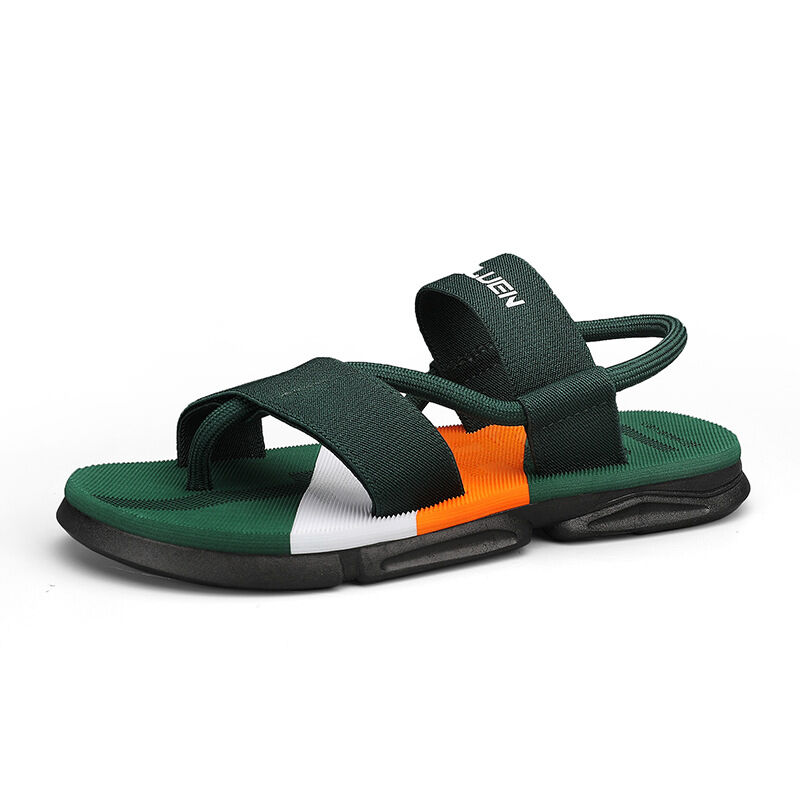 Men's 3-Color Convertible Sandals & Slippers, Outdoor Non-Slip EVA Thick-Sole Beach Shoes for Dual Wear(green-37) - Image 1