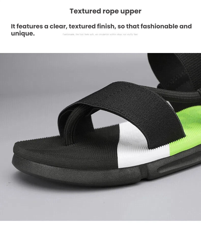Men's 3-Color Convertible Sandals & Slippers, Outdoor Non-Slip EVA Thick-Sole Beach Shoes for Dual Wear(green-37) - Image 8