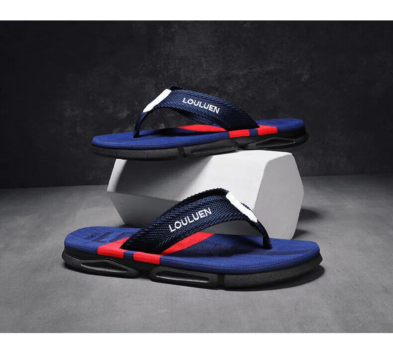 Men's Flip Flops: 4 Colors, EVA-PVC Blend, Comfort & Style for Summer Beach & Daily Wear(Blue-39) - Image 5