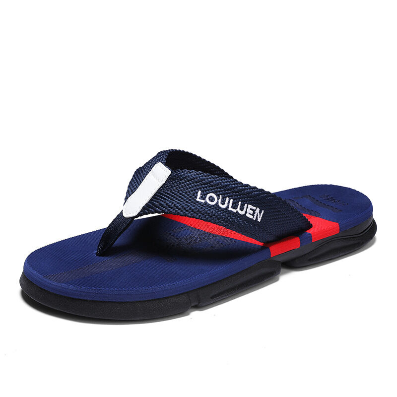 Men's Flip Flops: 4 Colors, EVA-PVC Blend, Comfort & Style for Summer Beach & Daily Wear(Blue-42) - Image 3