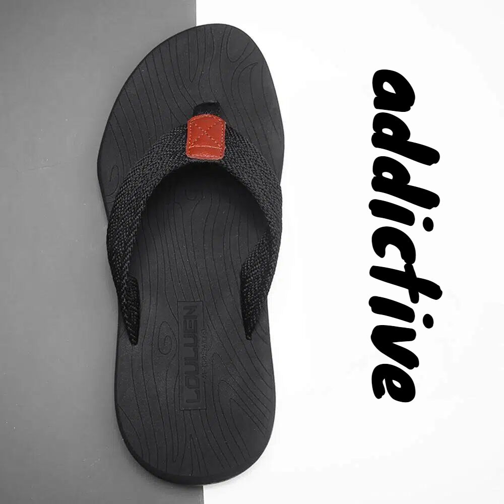 Men's Outdoor Non-Slip Flip Flops, 6 Colors EVA Lightweight Thick-Sole Beach Sandals for Casual & Sports(black-41) - Image 1