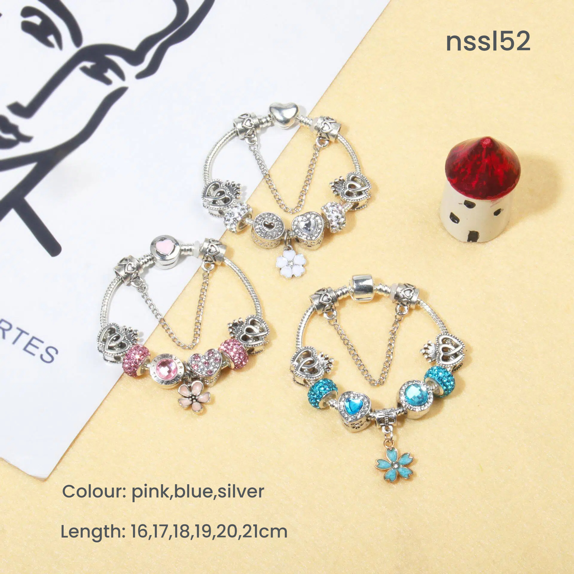 Charm Bracelets Mix & Match Offer - 10 Styles with Cartoon, Vintage & More, Get Discount on 3 Picks(triple) - Image 5