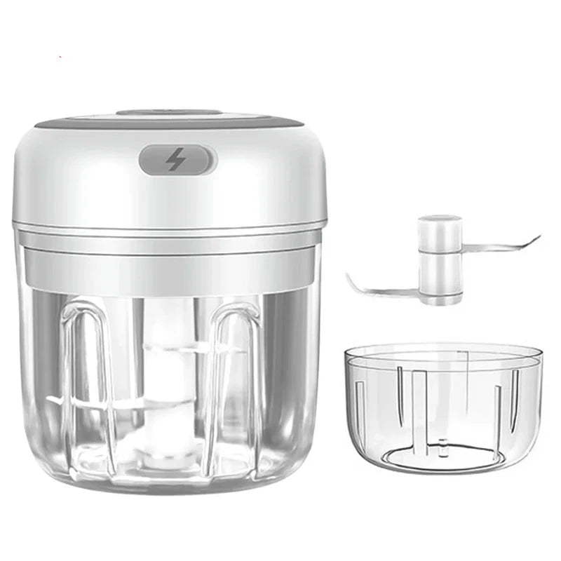 NNEOBA Mini Electric Meat Grinder and Garlic Crusher - Image 1