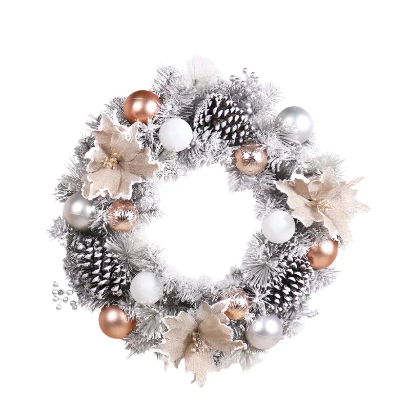 Pine Cone Christmas Wreath Home Decoration - Image 1