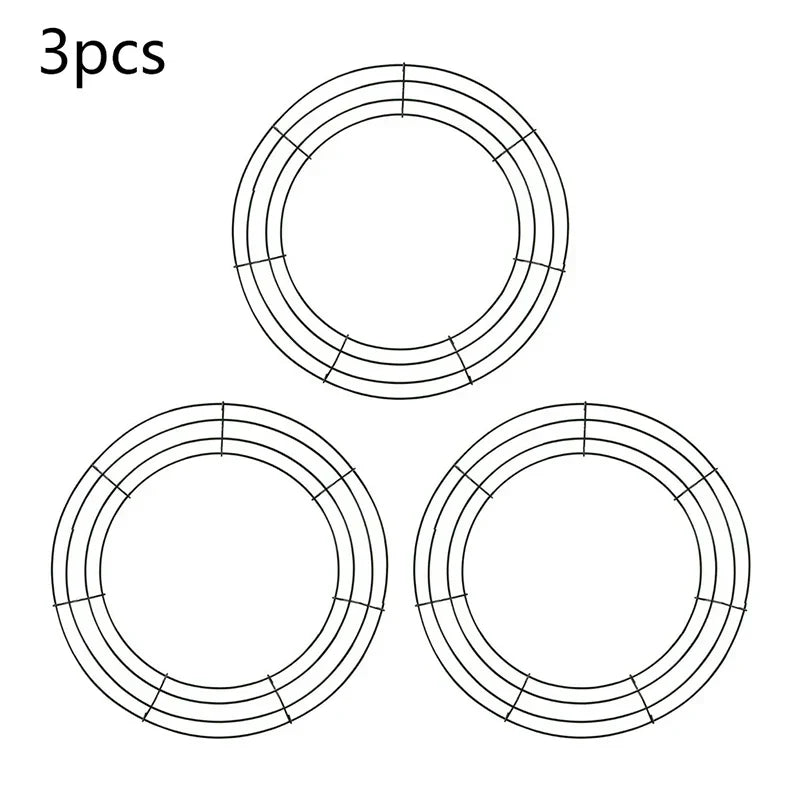 Metal Wreath Round Iron Ring For Christmas - Image 5