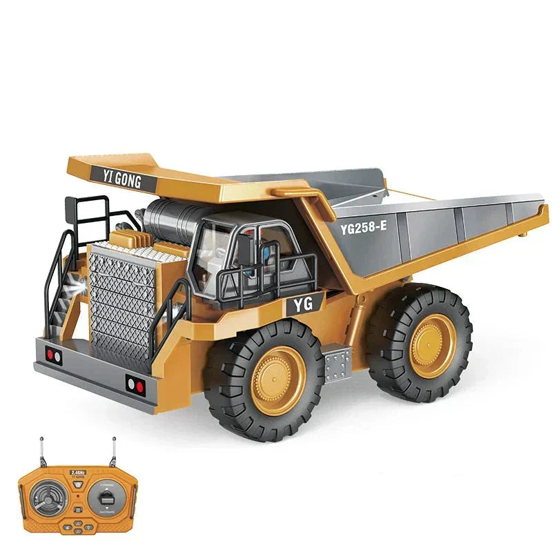 Rc Alloy Dump Truck Engineering Vehicle For Boys - Image 7