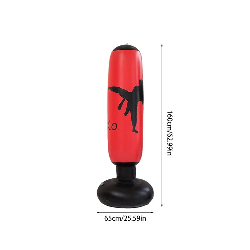 160cm Inflatable Boxing Bag for Kids and Adults - Image 1