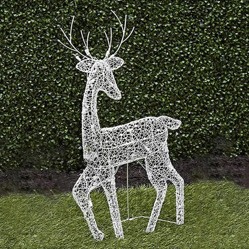 Lighted Christmas Deer Reindeer Family With Led Lights - Image 3