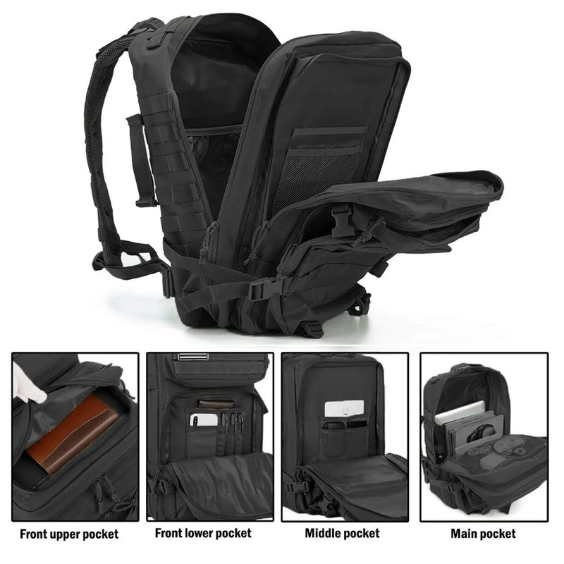 45L Tactical Molle Backpack Military - Image 1