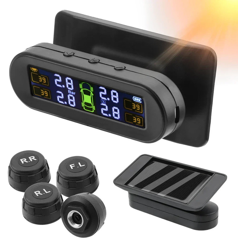 Wireless Tire Pressure Monitoring  Solar And USB Charging - Image 2