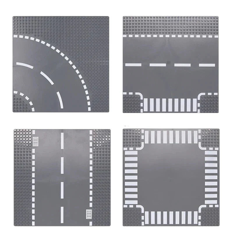 City Road Baseplate Block For Kids Diy Building - Image 1