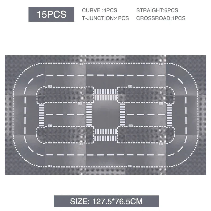 City Road Baseplate Block For Kids Diy Building - Image 7