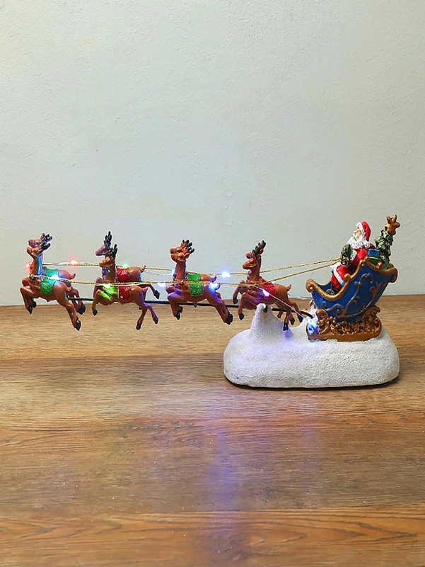 Light-Up Christmas Village House Decoration Set - Image 1