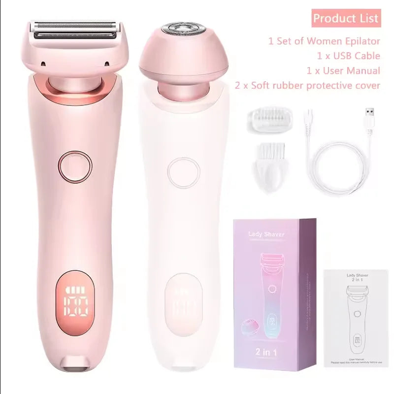 2 in 1 Waterproof Electric Shaver Hair Removal - Image 4