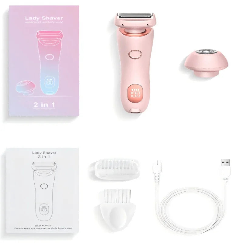 2 in 1 Waterproof Electric Shaver Hair Removal - Image 7