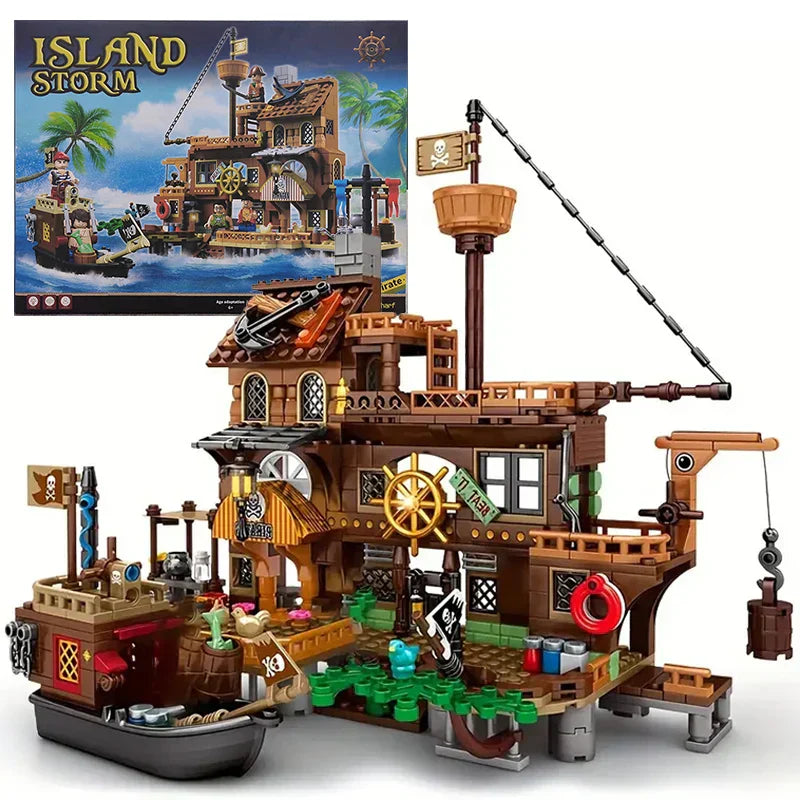Pirate Island Fortress Building Blocks Set - Image 6