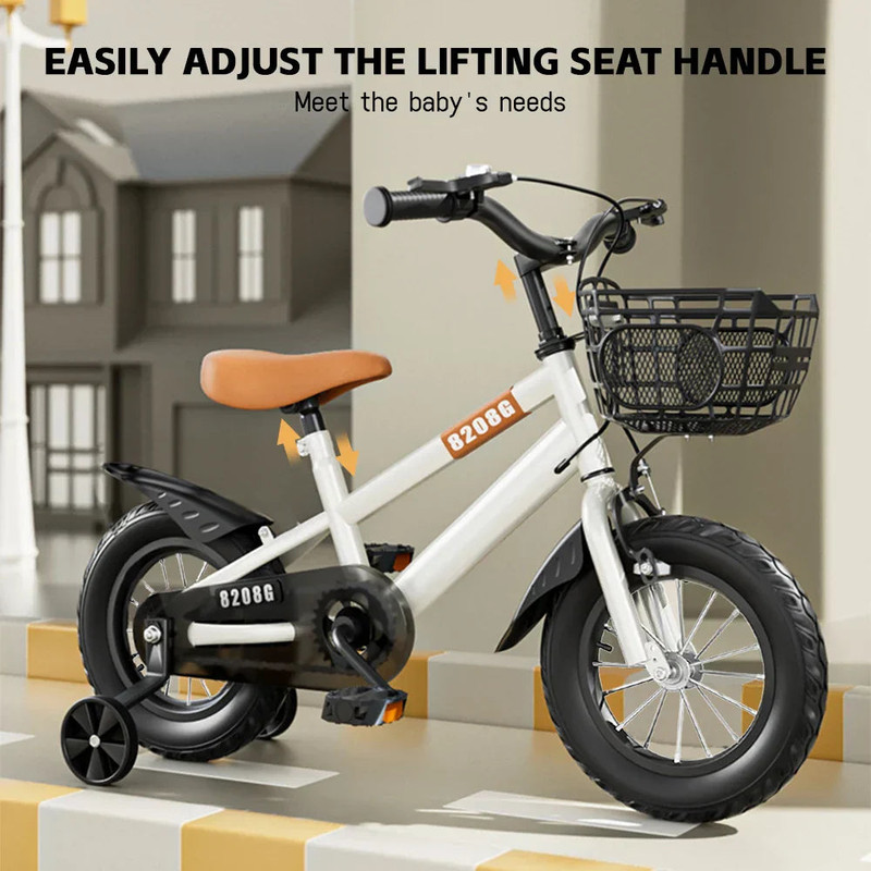Kids Bike for Girls 3-7 Years with Basket - Image 2