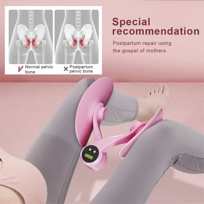 Smart Counting Pelvic Floor Thigh Trainer Recovery Pink - Image 1