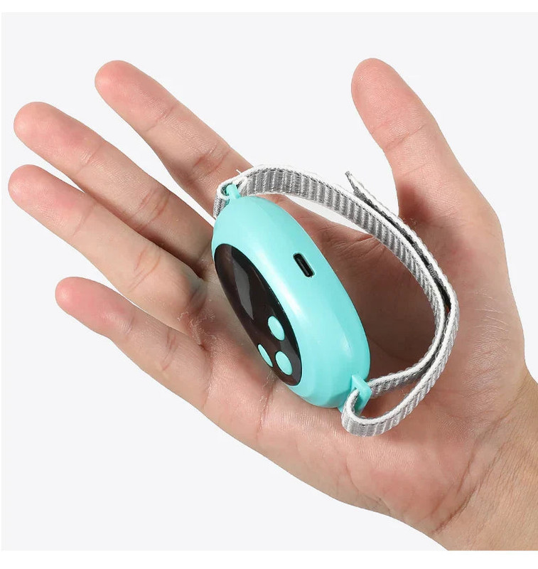 Microcurrent EMS Sleep Aid Device Palm Pulse Massager Blue - Image 5