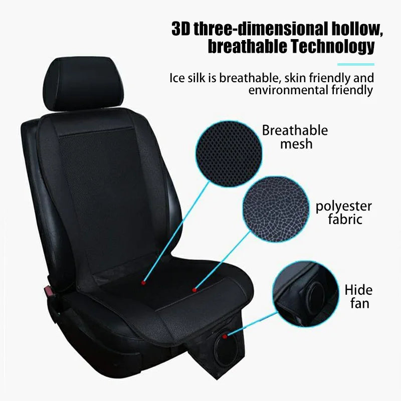 Spacer Car Cooling Seat Cushion-Fan  System Black - Image 1
