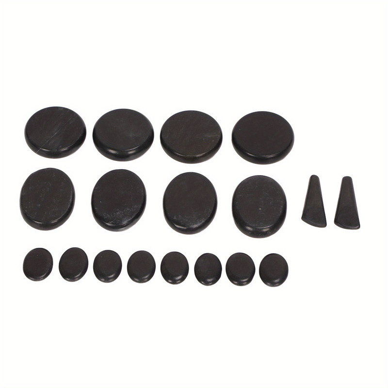 18Pcs Heated Basalt Massage Stones With Warmer Box - Image 3