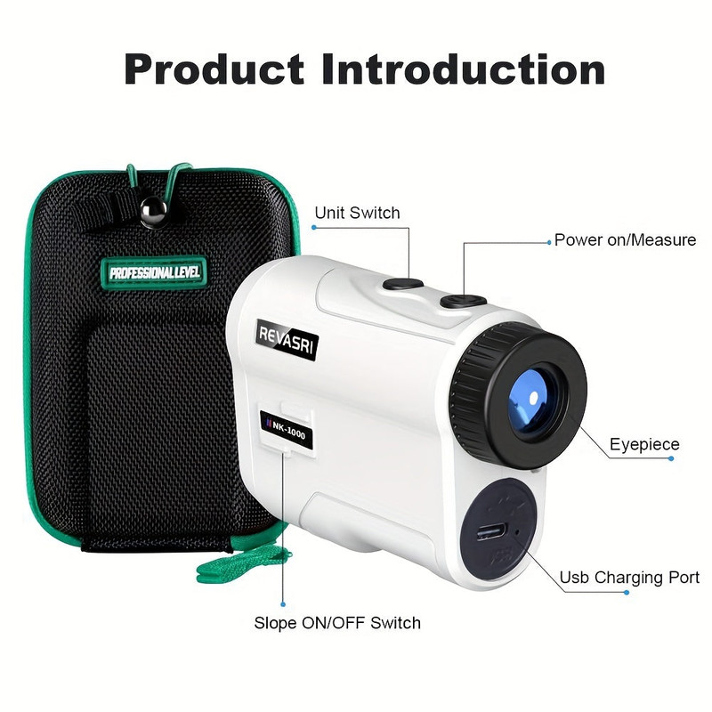 1000 Yards Golf Rangefinder With Slope & Pin Lock - Image 1