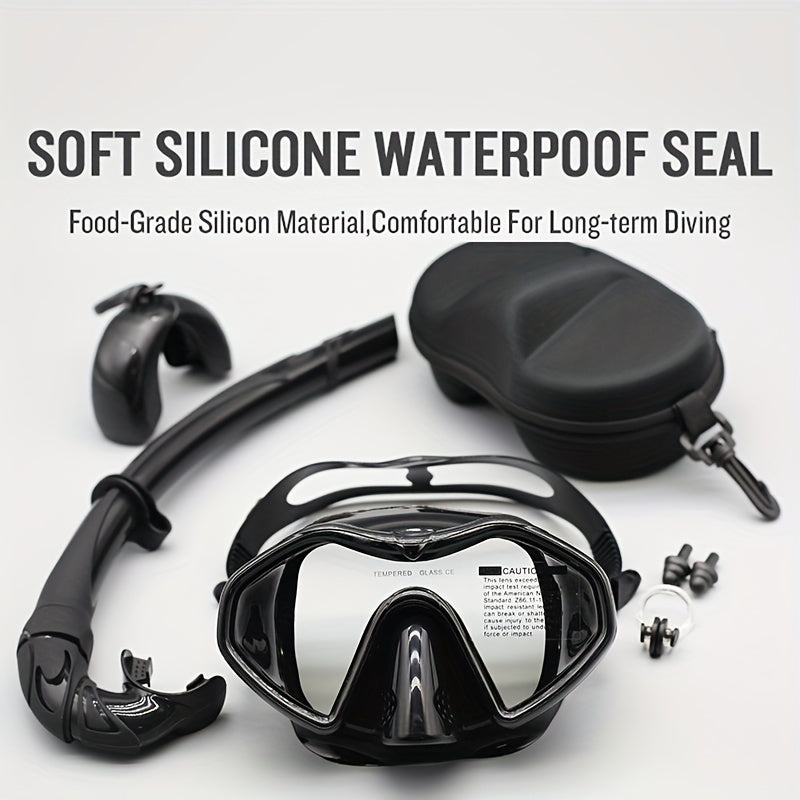 Adult Anti-Fog Snorkel Set with Dry Tube - Image 1