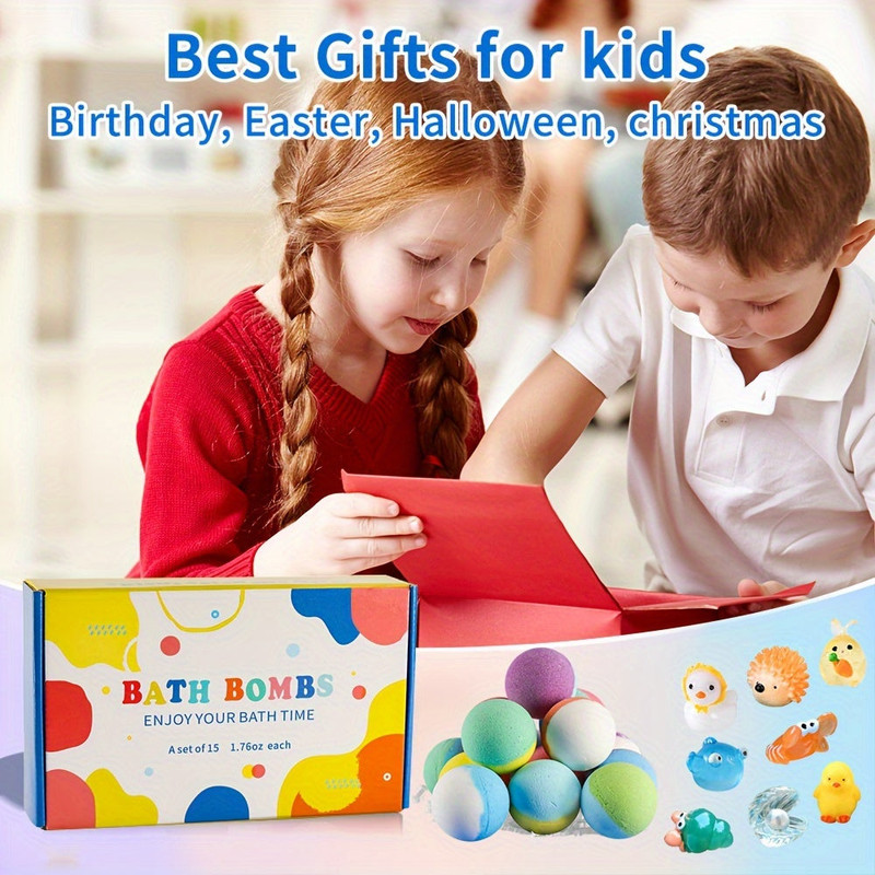 Surprise Toy Bath Bombs for Kids (15-Pack) - Image 3