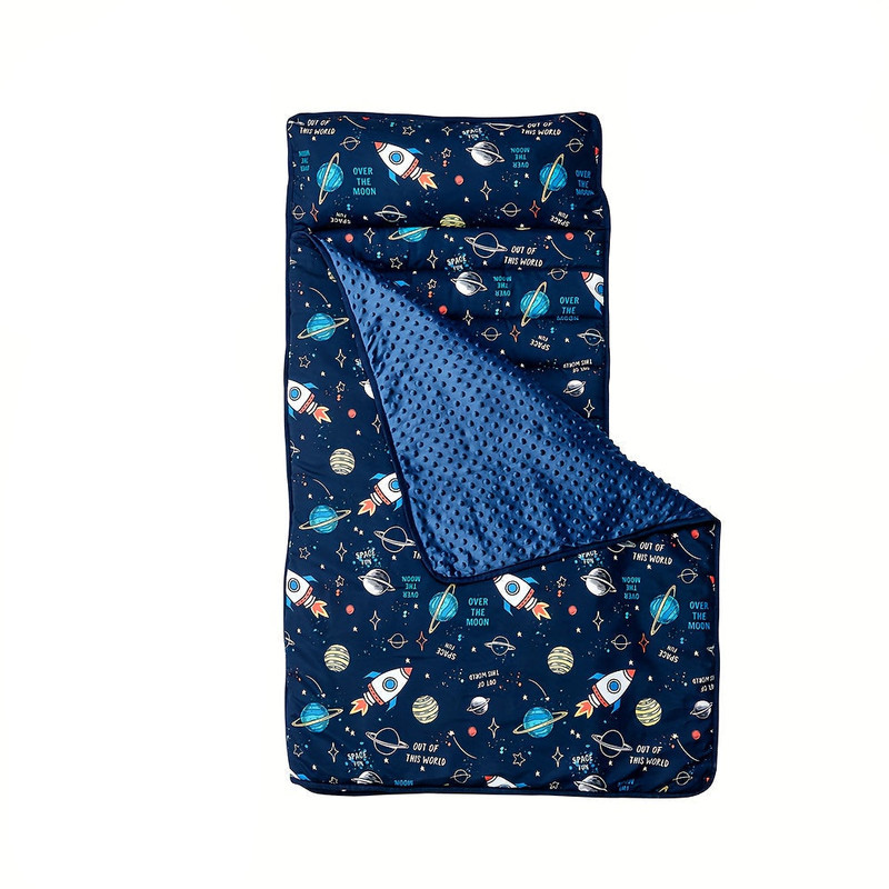 Rocket Pattern Nap Mat for Kids Travel & Daycare - Image 2