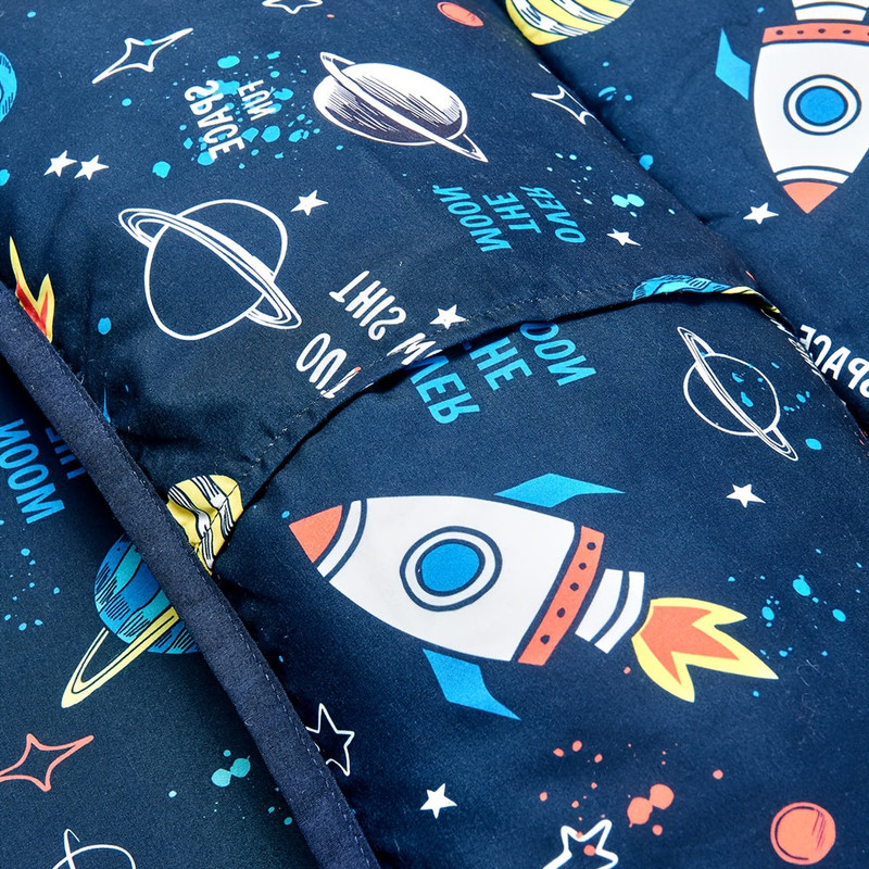 Rocket Pattern Nap Mat for Kids Travel & Daycare - Image 3