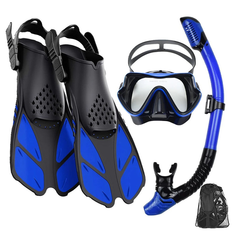 3-Piece Snorkeling Set with Fins and Mask - Image 1