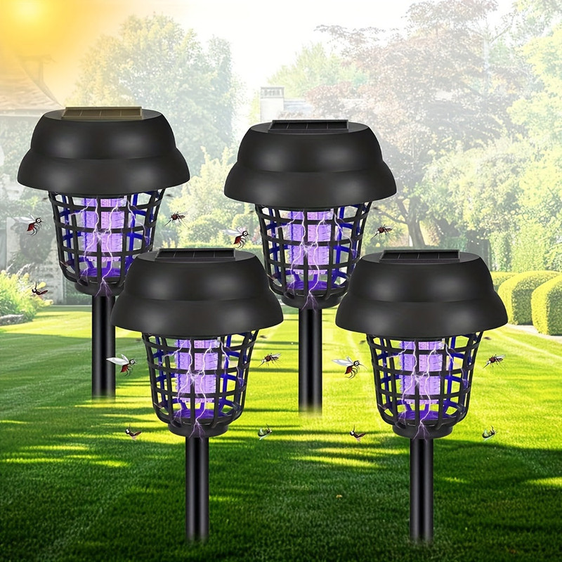 Solar Mosquito Killer Lights Outdoor UV Insect Repellent - Image 2