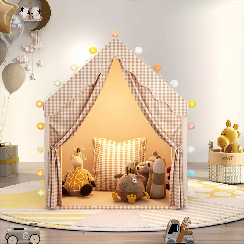 Kids Castle Play Tent Indoor Pretend Playhouse - Image 4
