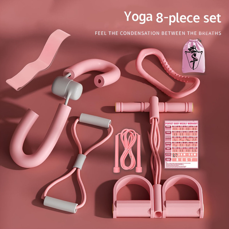Yoga Pilates Fitness Set with Accessories (8pcs) - Image 1