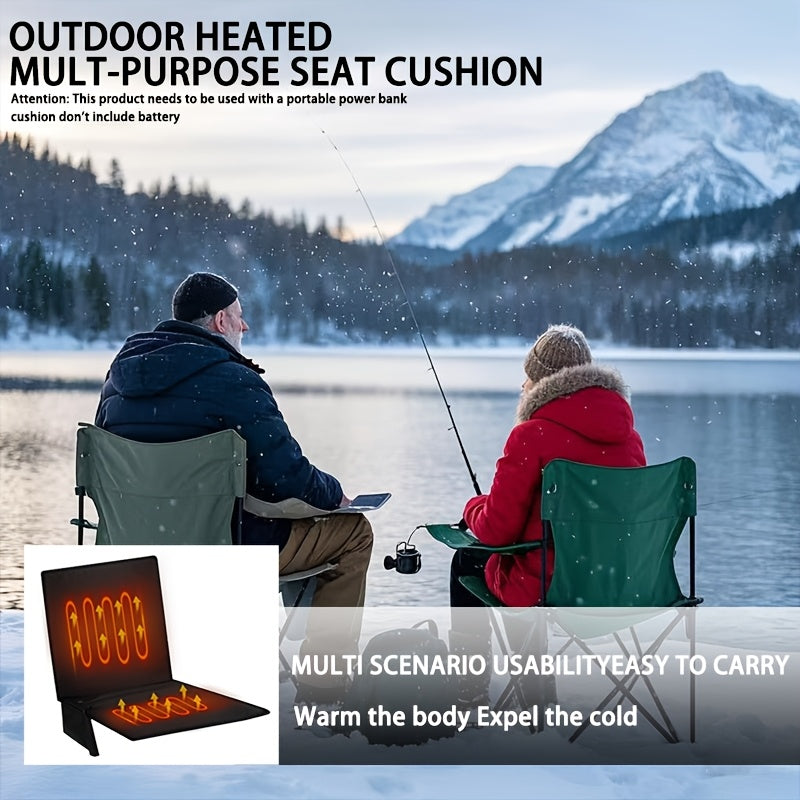 Portable Heated Foldable Seat Cushion with USB Power - Image 1