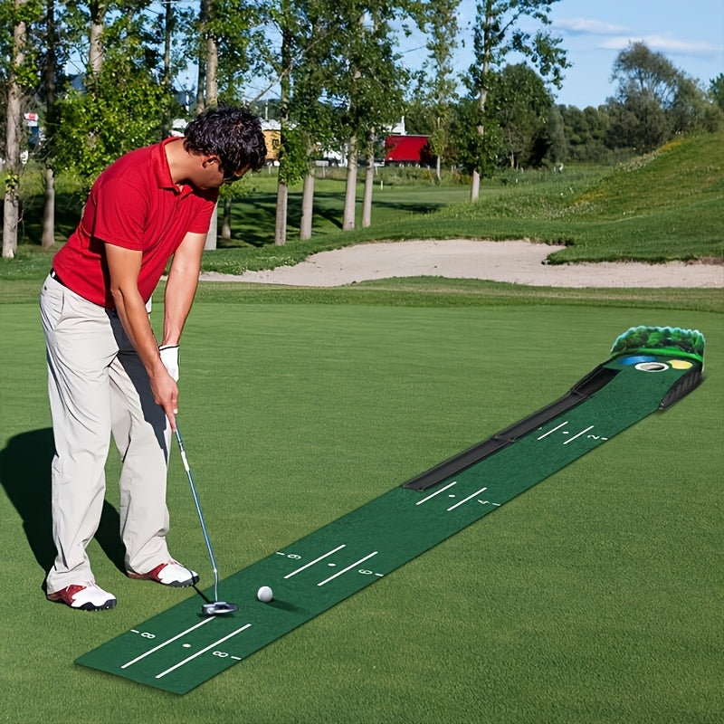 Golf Putting Mat Set with Ball Return System - Image 3