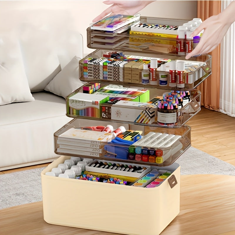 5-Layer Craft & Sewing Tool Storage Box - Image 1